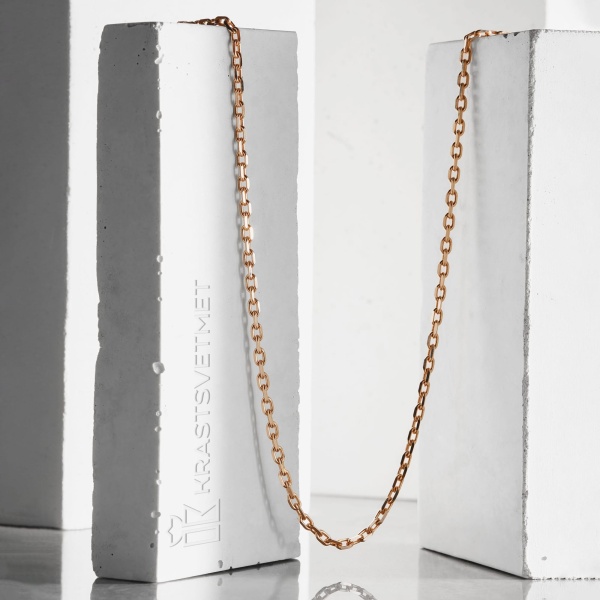 Цепь из красного золота 585, плетение «Якорь»